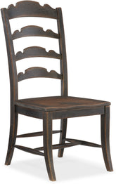 Hooker Furniture Casual Dining Hill Country Twin Sisters Ladderback Side Chair - 2 per carton/price ea